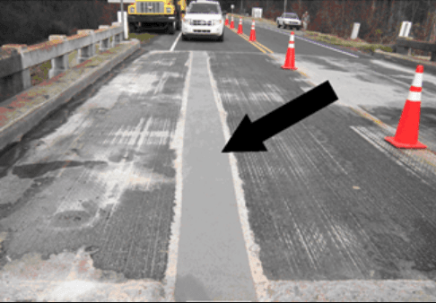 Road repair demonstration